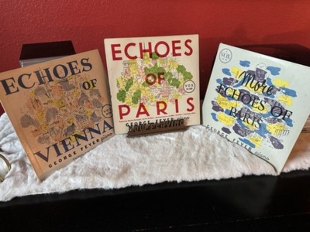 Echos Of Paris/vienna Vinyl vintage piano record set of 3 Albums